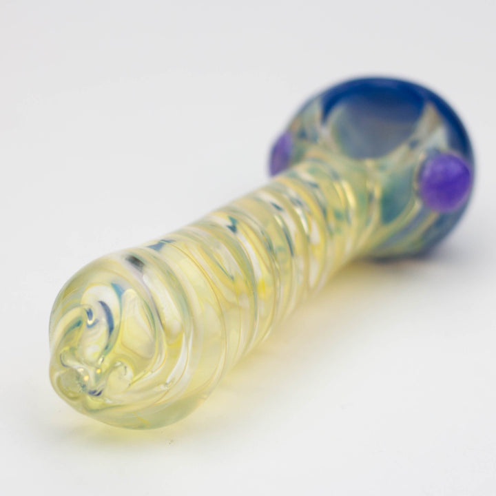 American color twisted soft glass hand pipe 4.5"_3