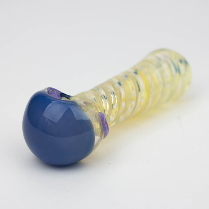 American color twisted soft glass hand pipe 4.5"_4