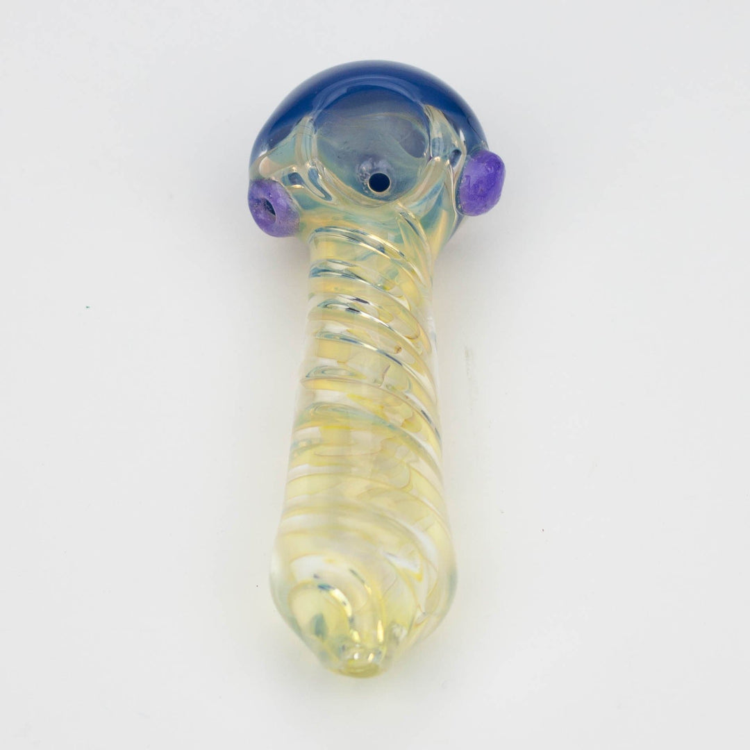 American color twisted soft glass hand pipe 4.5"_6