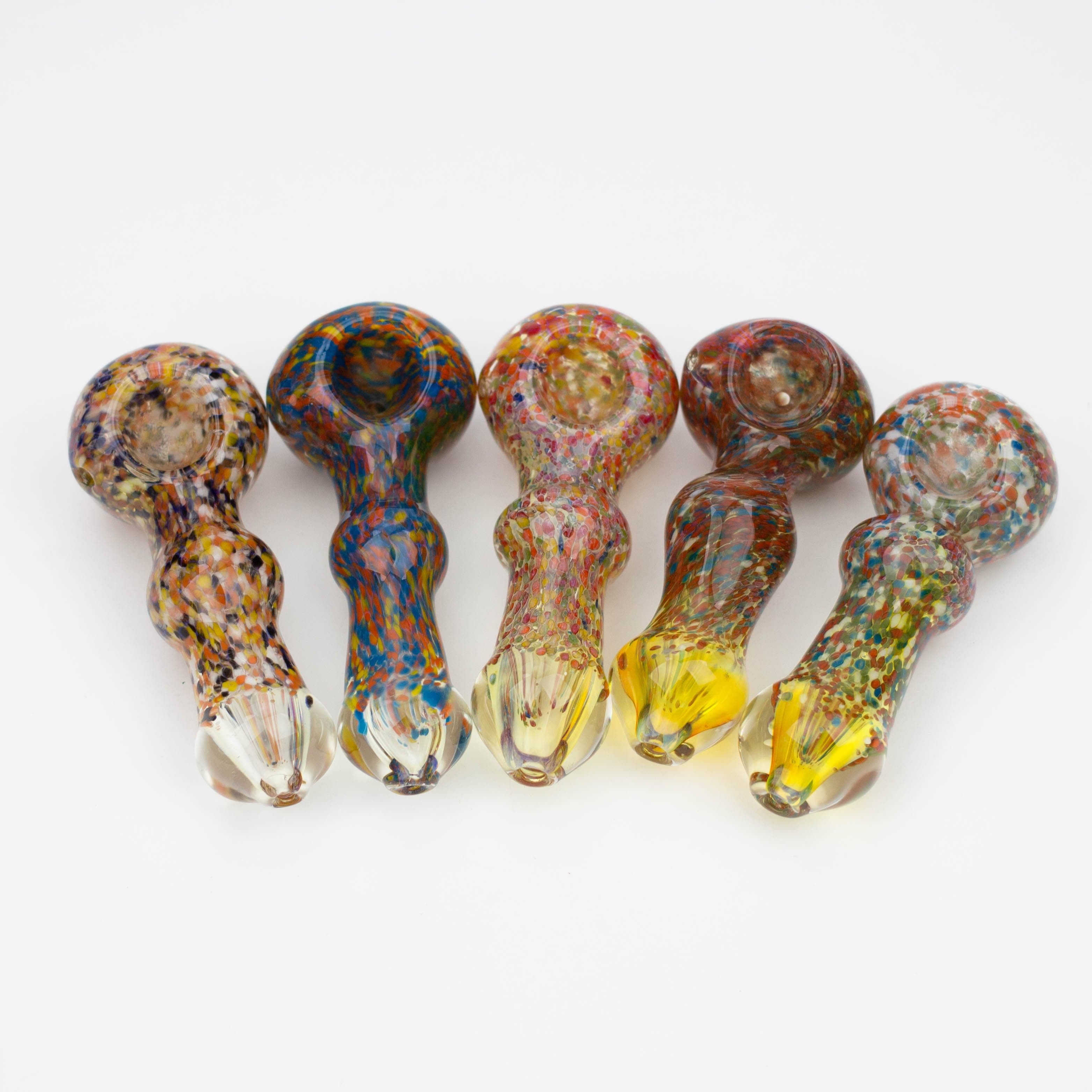 Soft glass hand pipe 4.5"_0