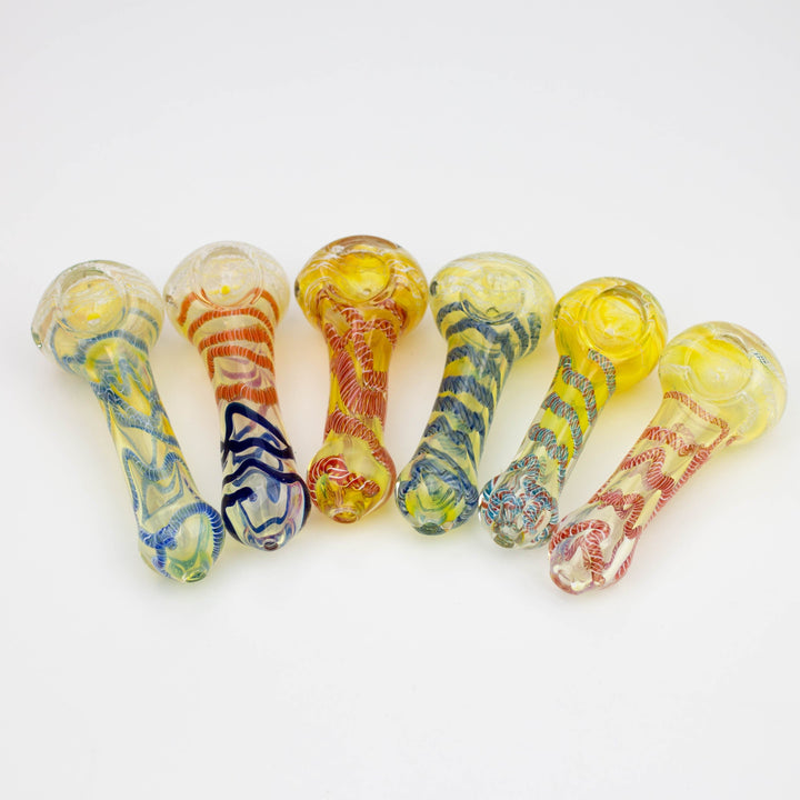 Soft glass hand pipe 4.5"_0