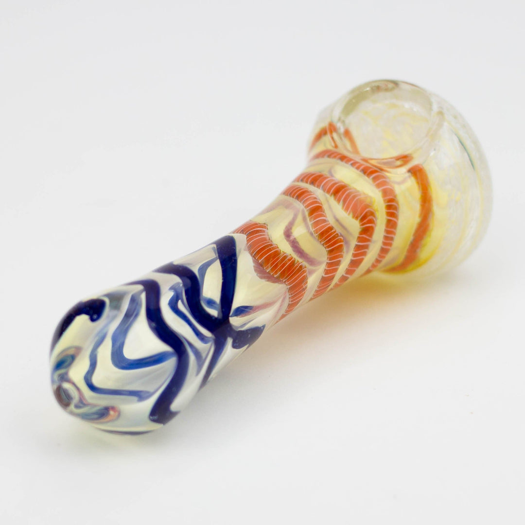 Soft glass hand pipe 4.5"_3