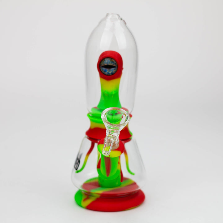 Weneed silicone monster double filter bong 7"_8