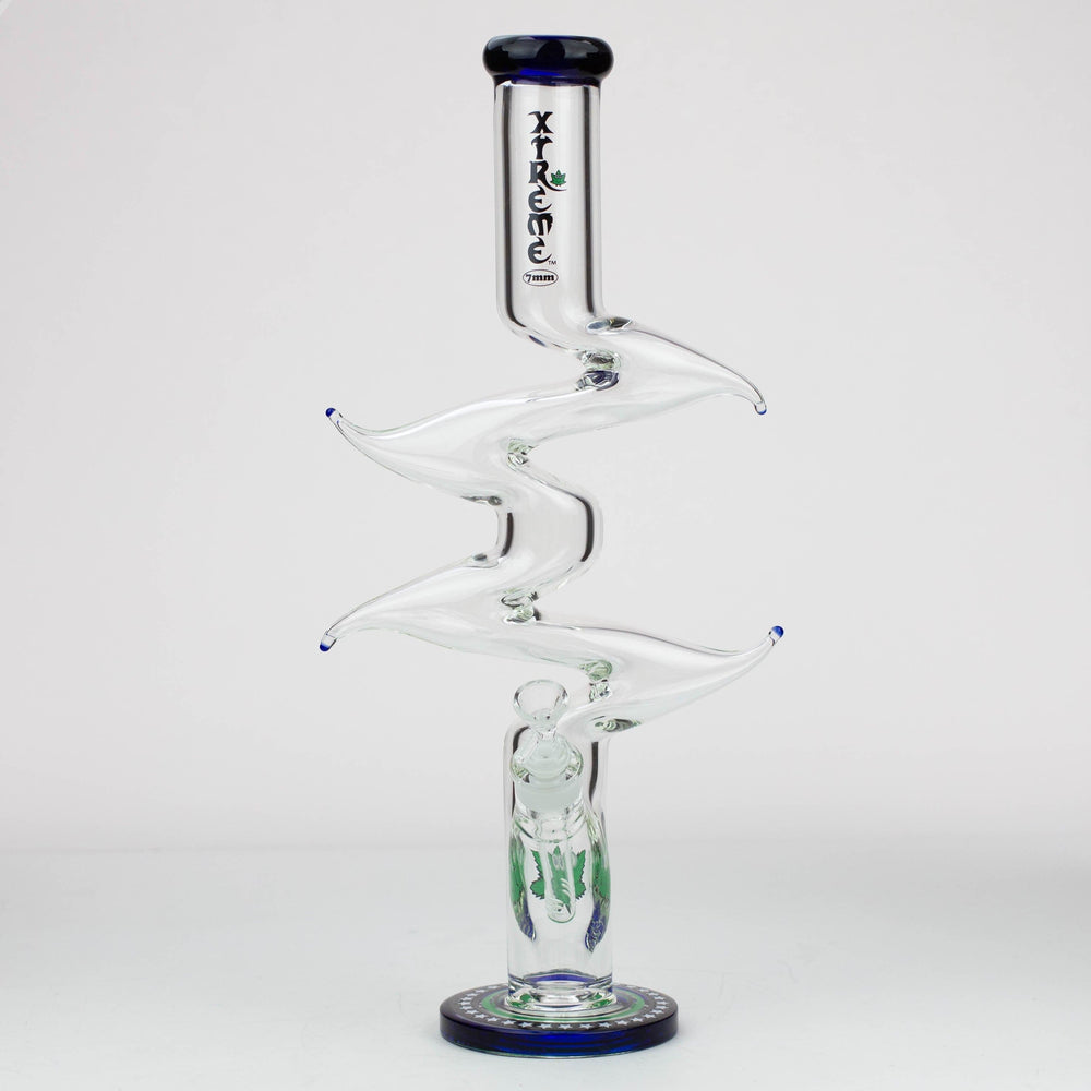 Xtream Kink Zong 7 mm glass water pipes 20"_1