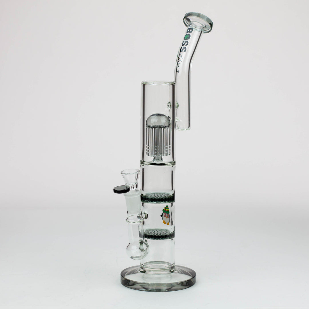 BOSS tree arm percolator and honeycomb diffuser glass pipes 16"_8