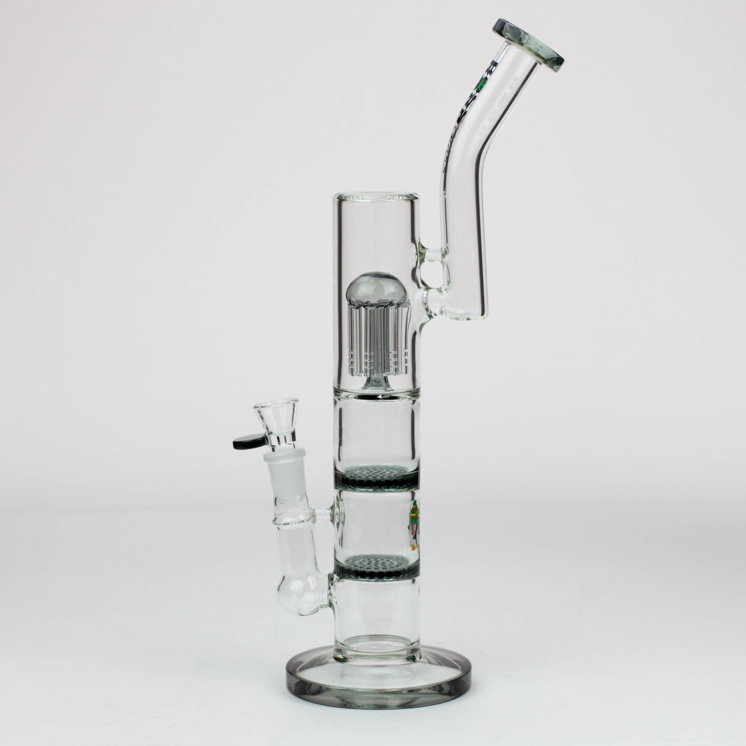 BOSS tree arm percolator and honeycomb diffuser glass pipes 16"_11