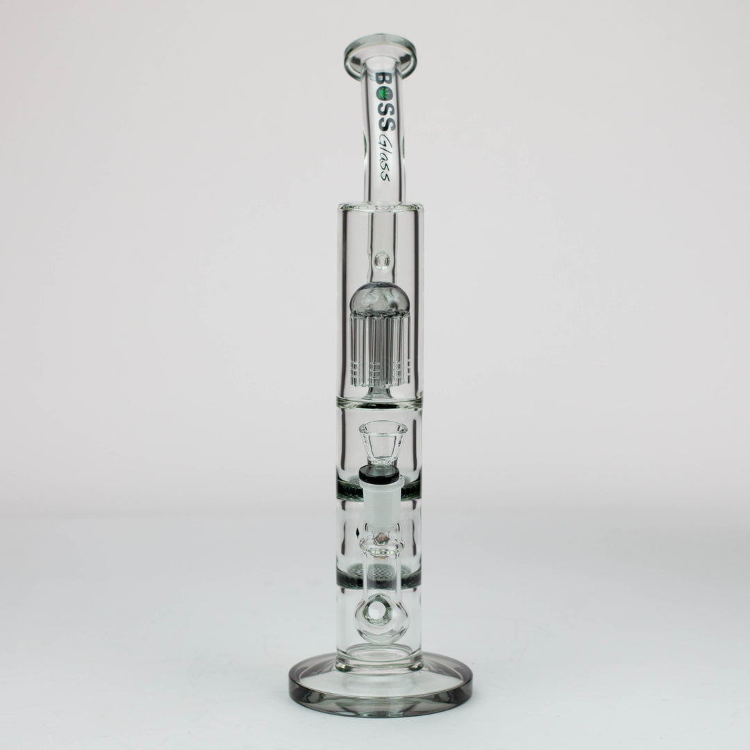 BOSS tree arm percolator and honeycomb diffuser glass pipes 16"_10