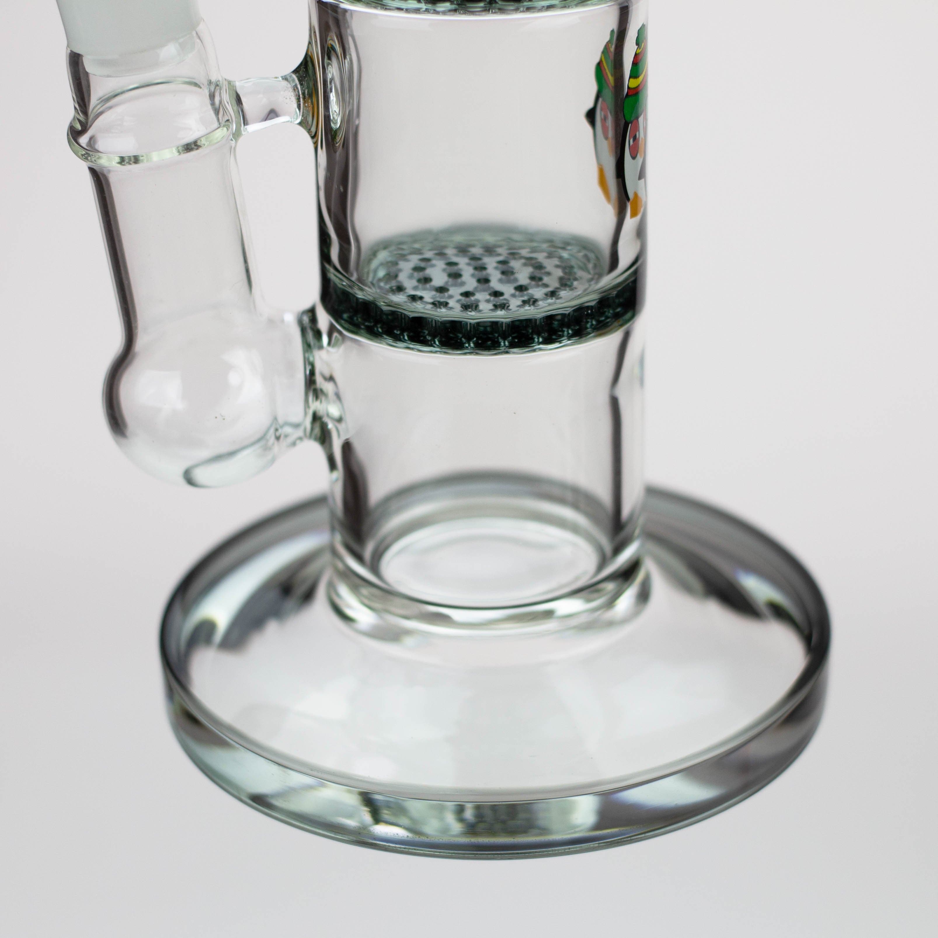 BOSS tree arm percolator and honeycomb diffuser glass pipes 16"_1