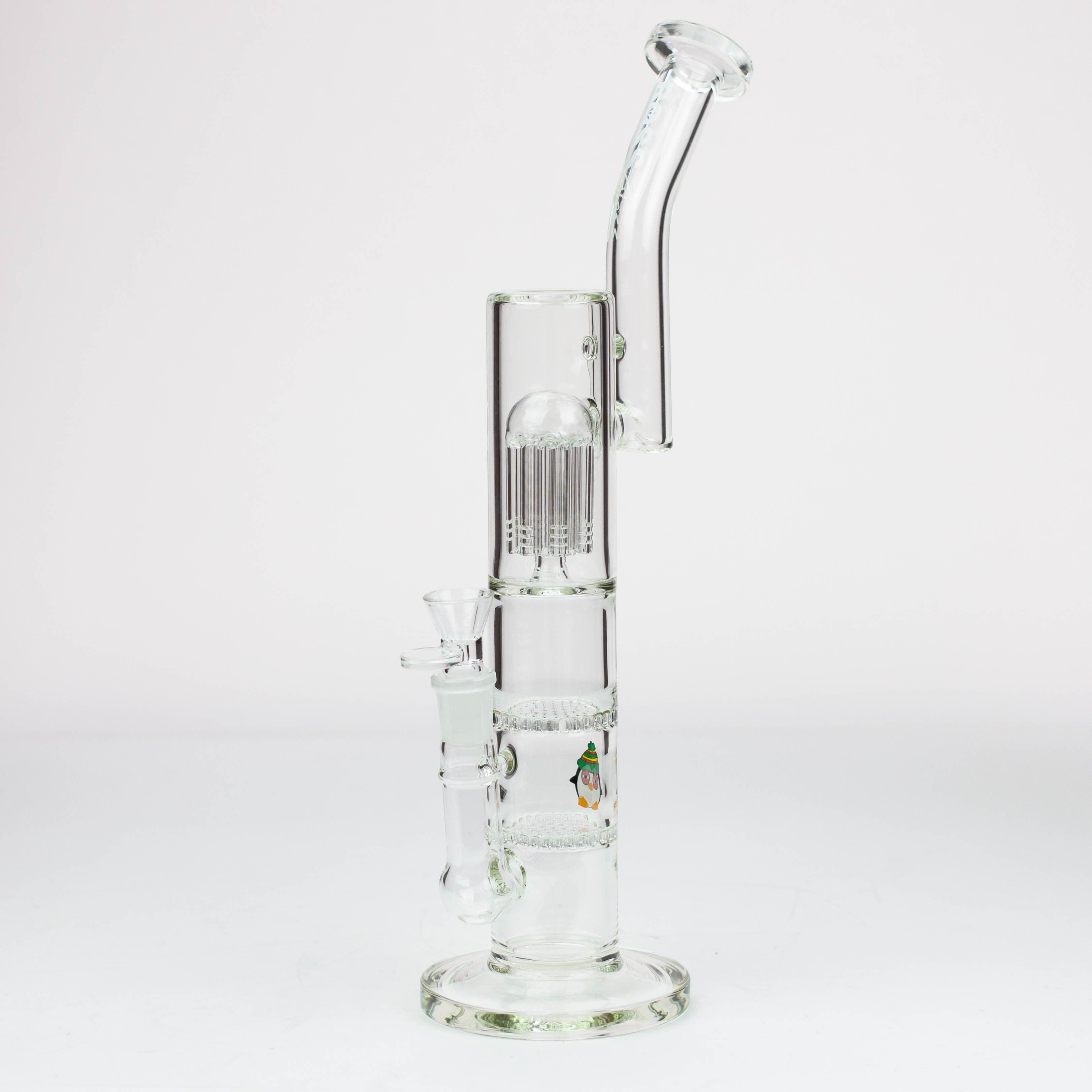 BOSS tree arm percolator and honeycomb diffuser glass pipes 16"_9