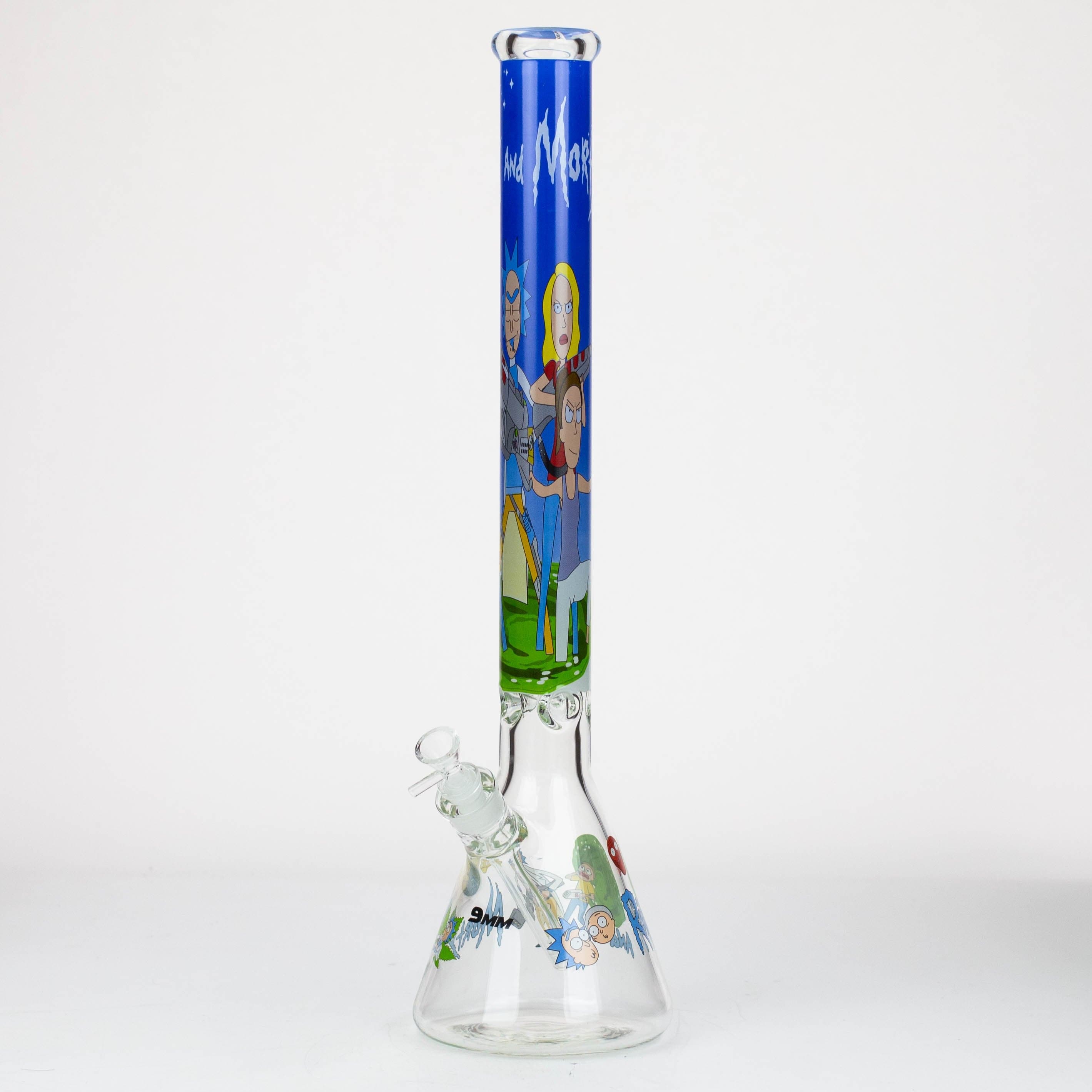 RM Cartoon 9 mm glass water pipes 22"_6