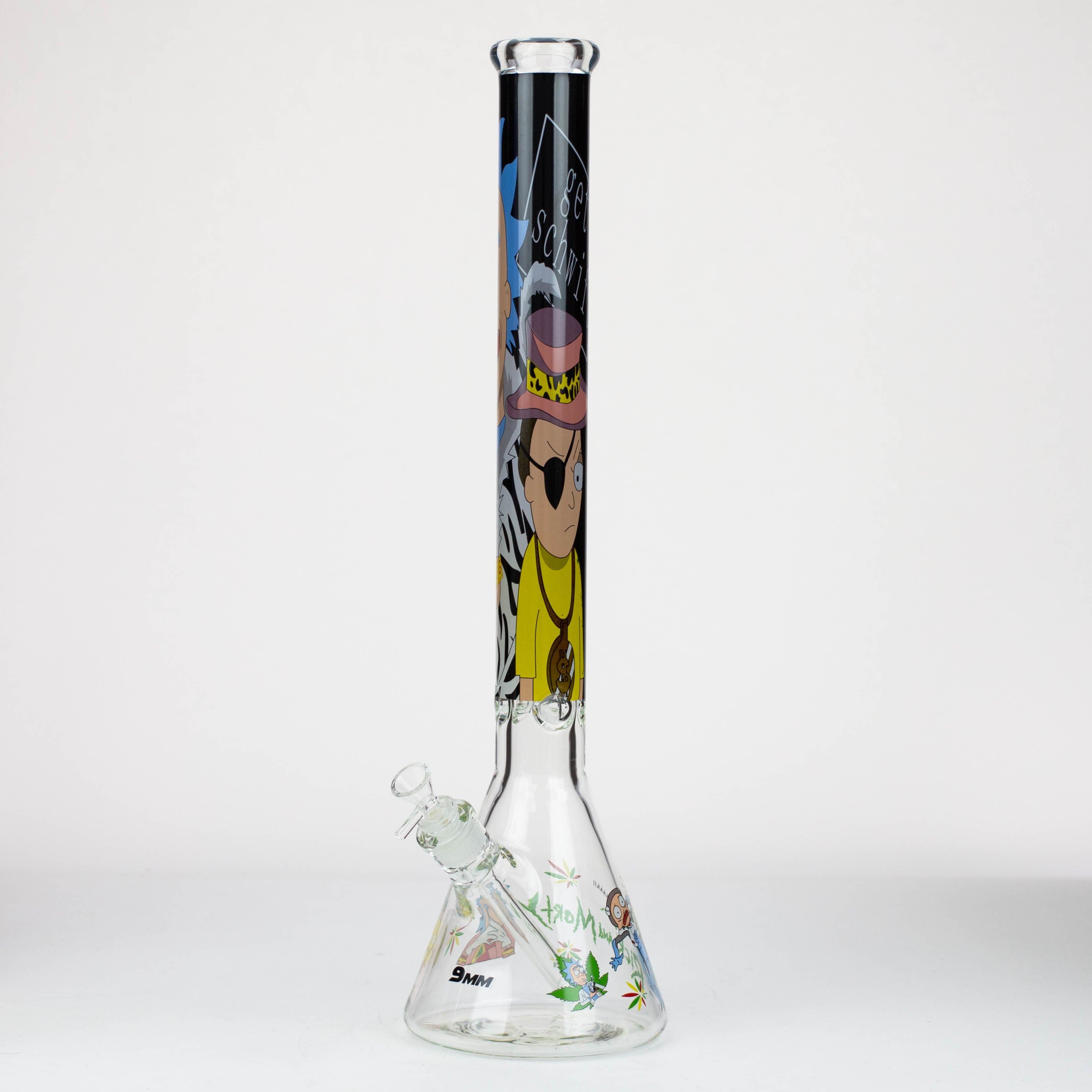 RM Cartoon 9 mm glass water pipes 22"_8