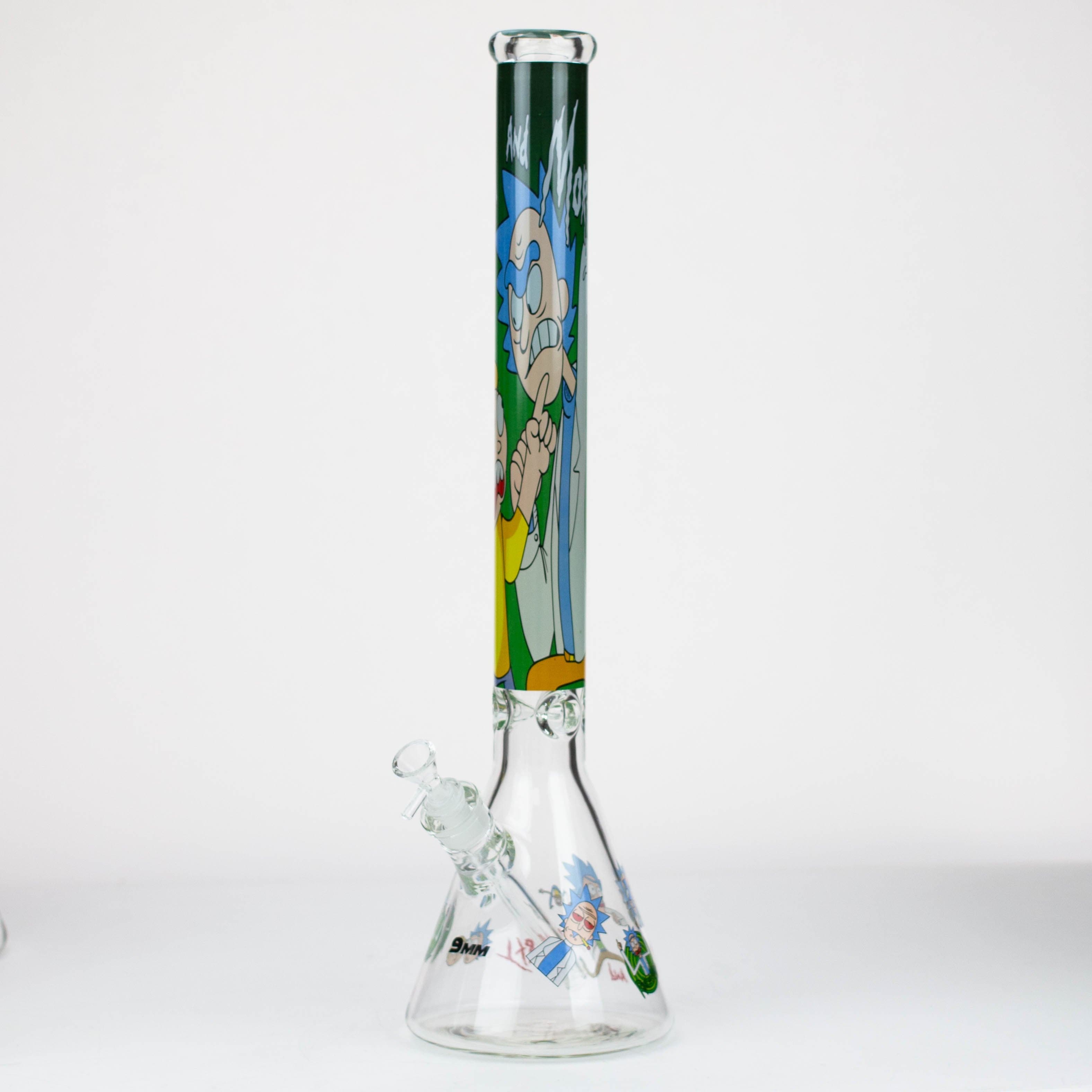 RM Cartoon 9 mm glass water pipes 22"_9