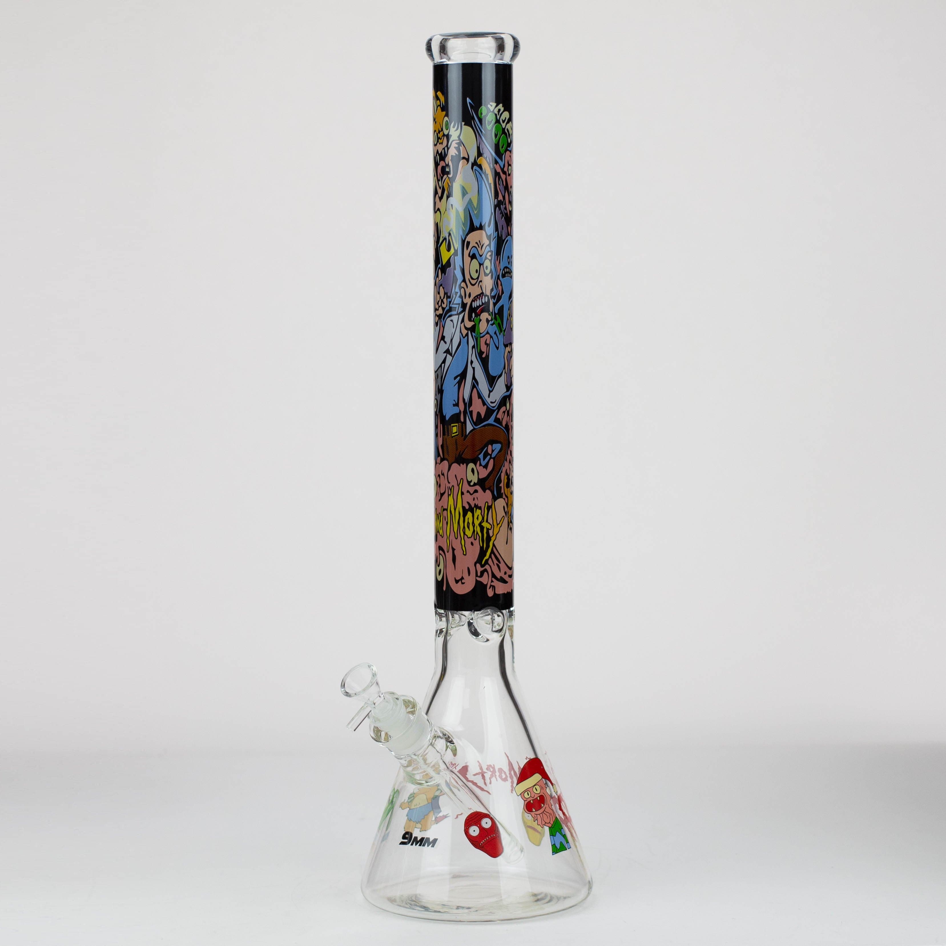RM Cartoon 9 mm glass water pipes 22"_10