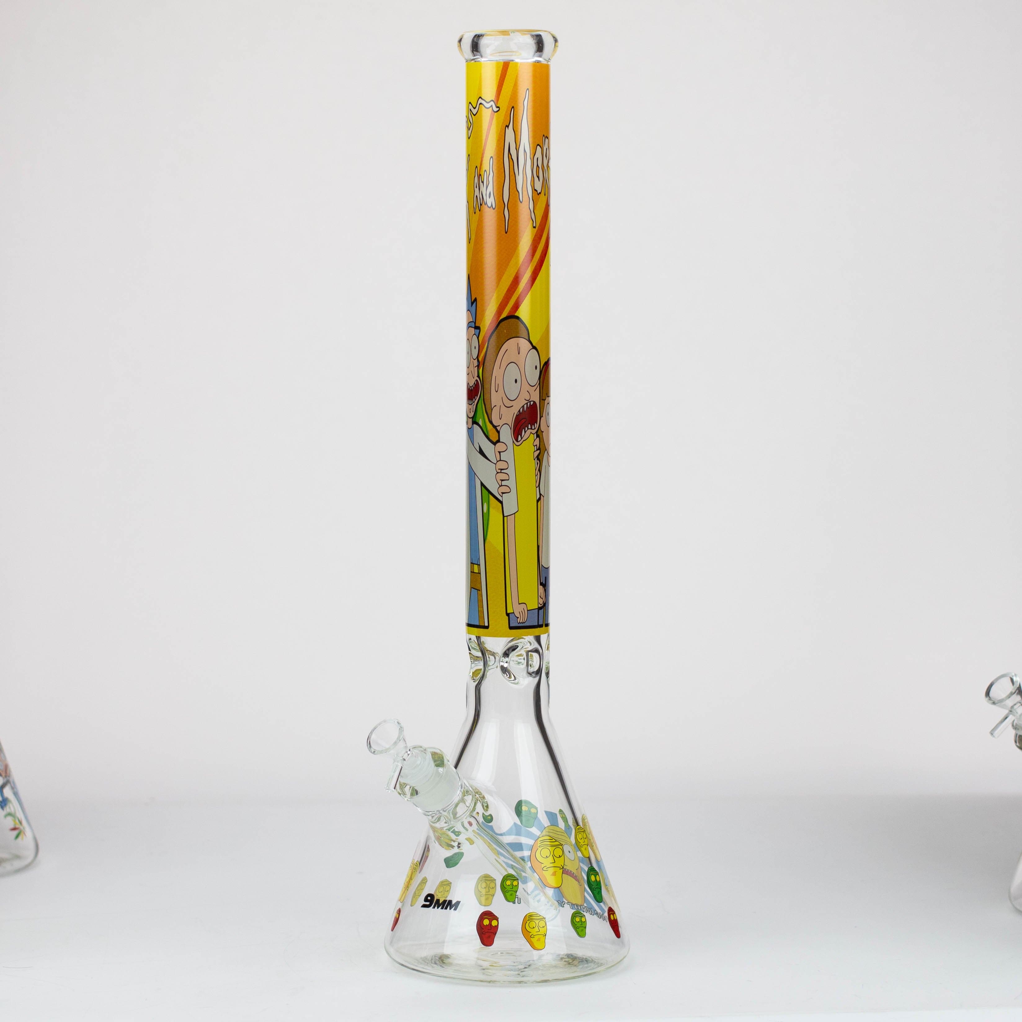 RM Cartoon 9 mm glass water pipes 22"_11