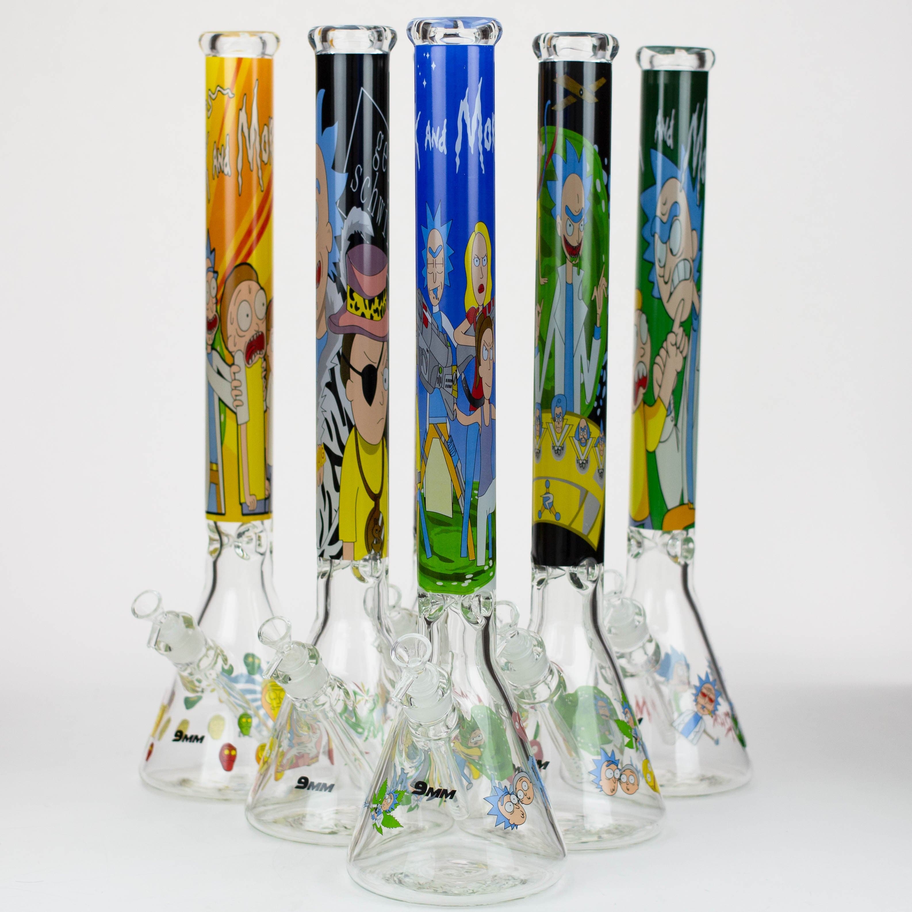RM Cartoon 9 mm glass water pipes 22"_0