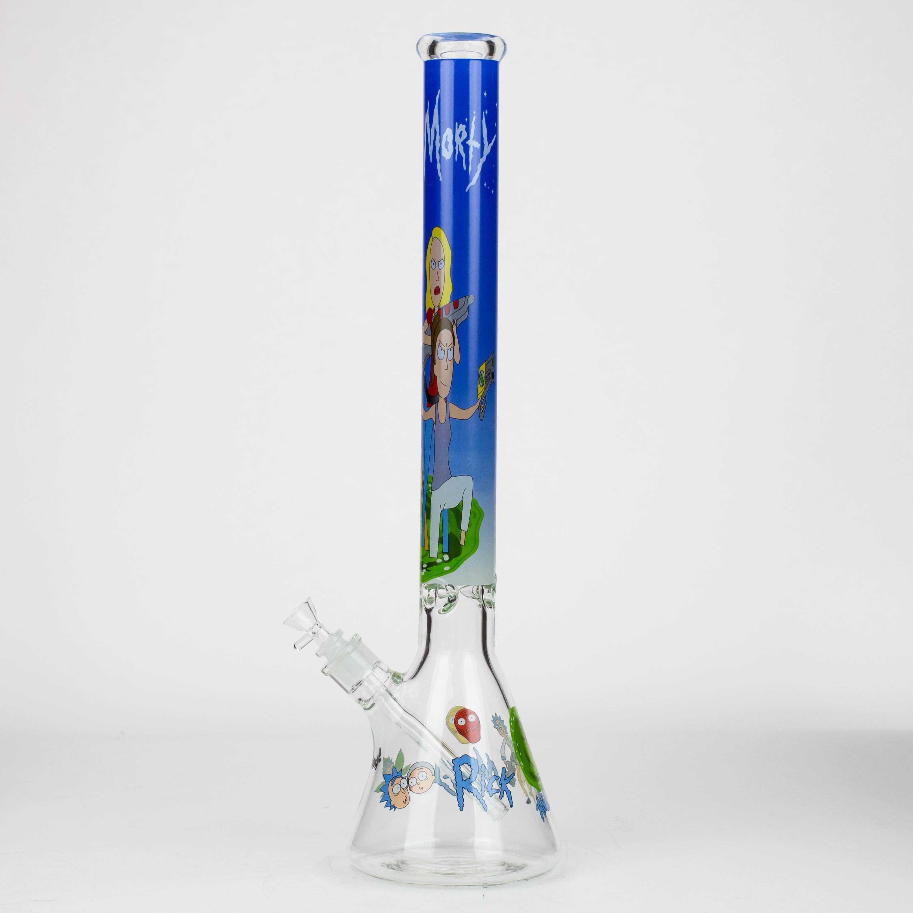 RM Cartoon 9 mm glass water pipes 22"_12