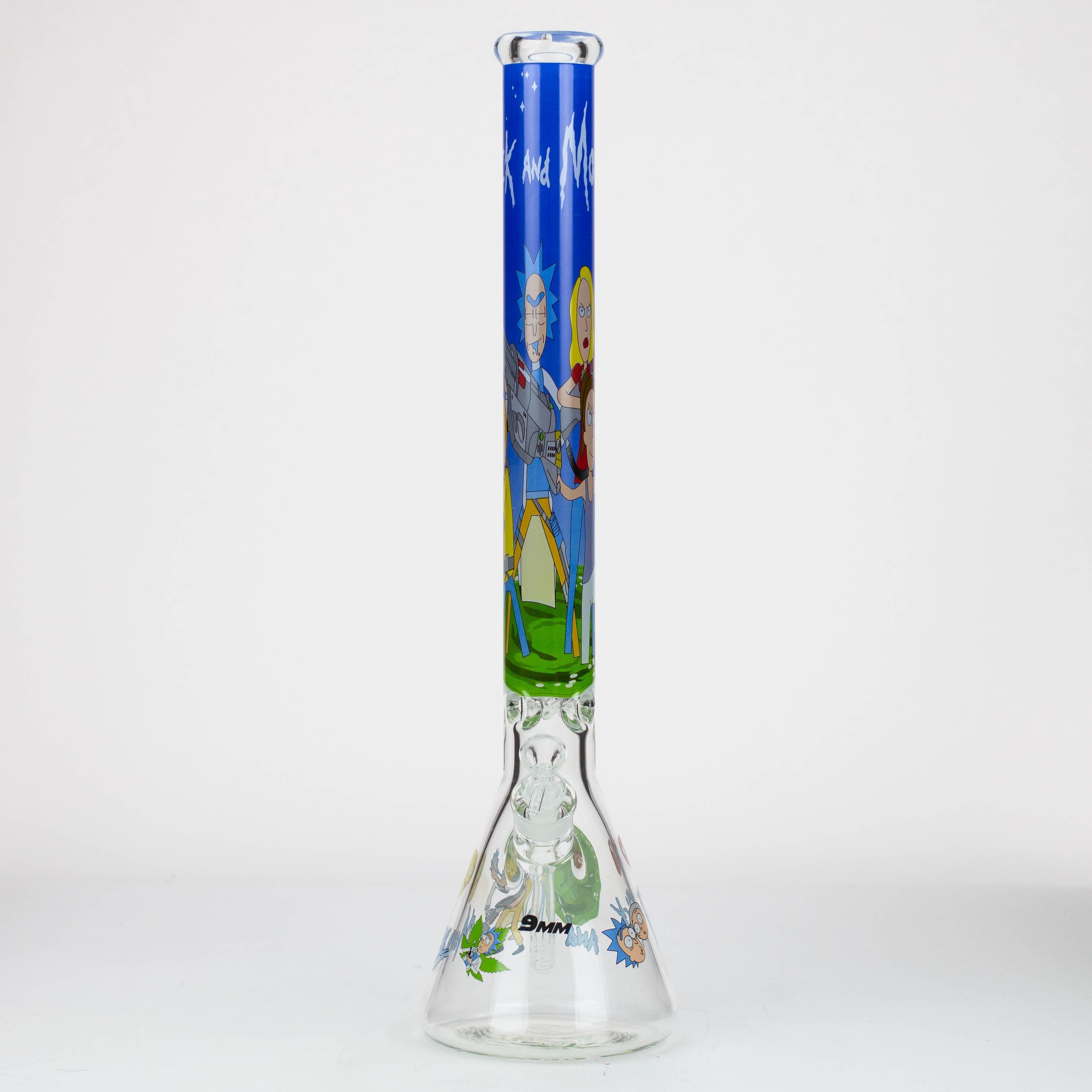 RM Cartoon 9 mm glass water pipes 22"_13