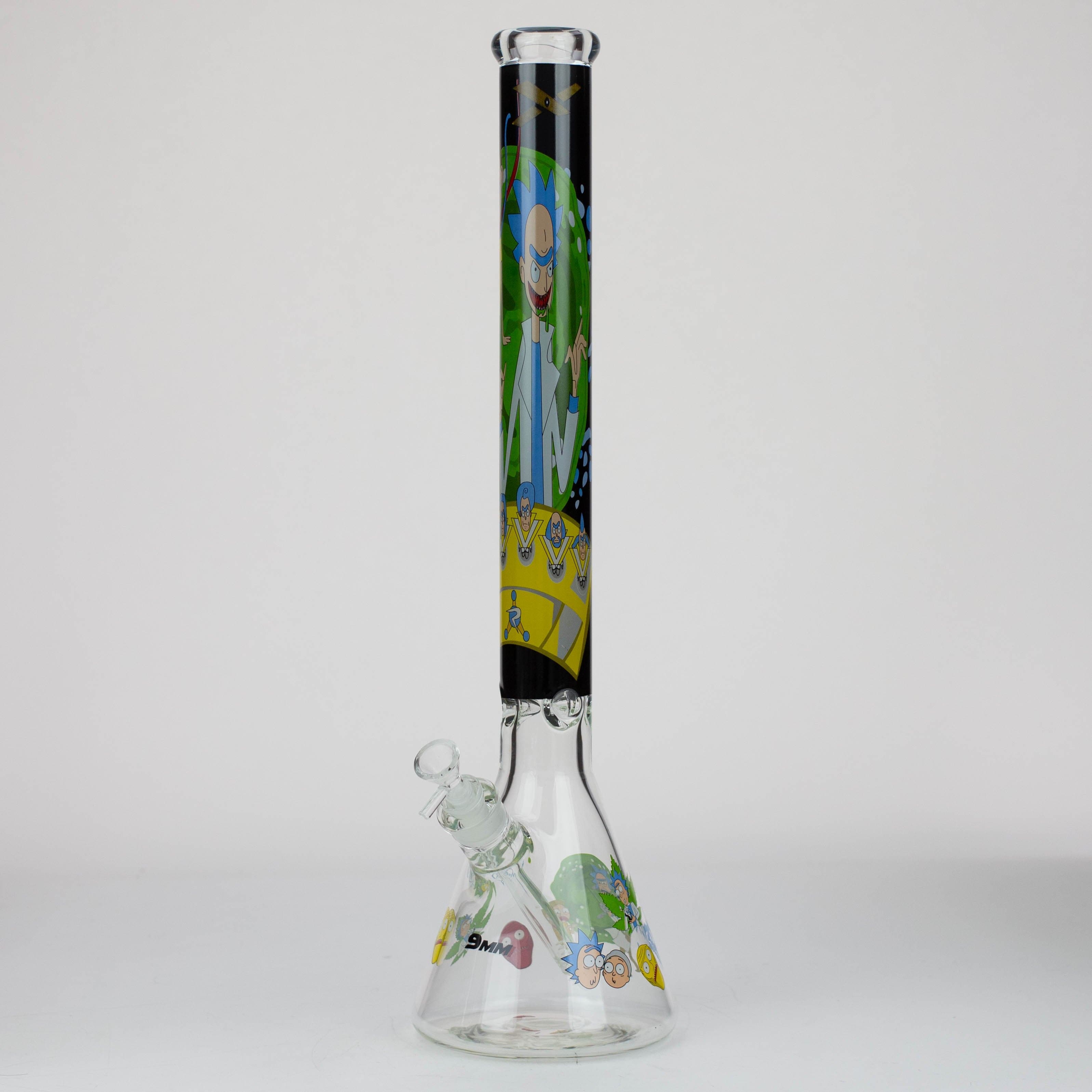 RM Cartoon 9 mm glass water pipes 22"_7