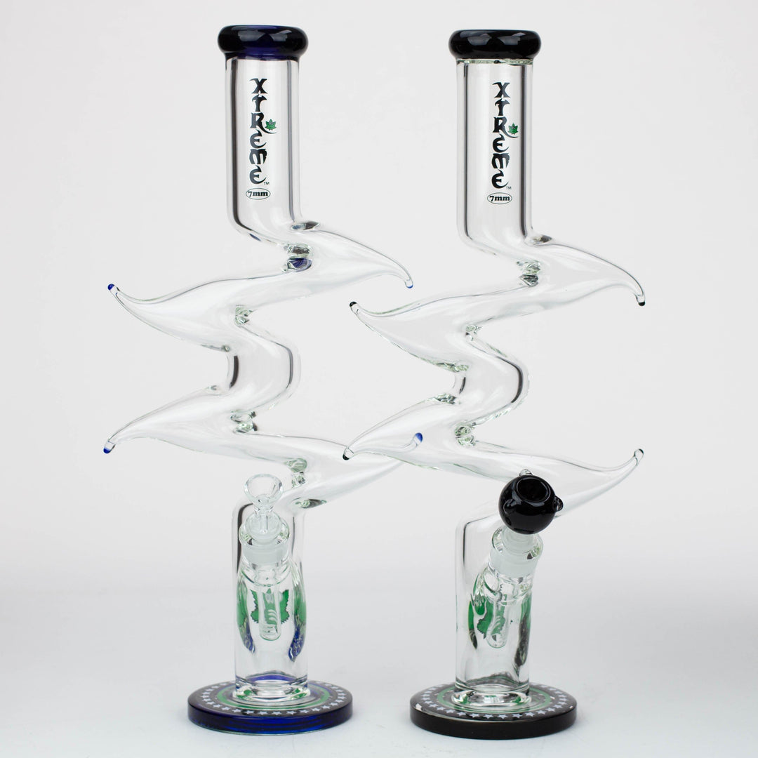 Xtream Kink Zong 7 mm glass water pipes 20"_0