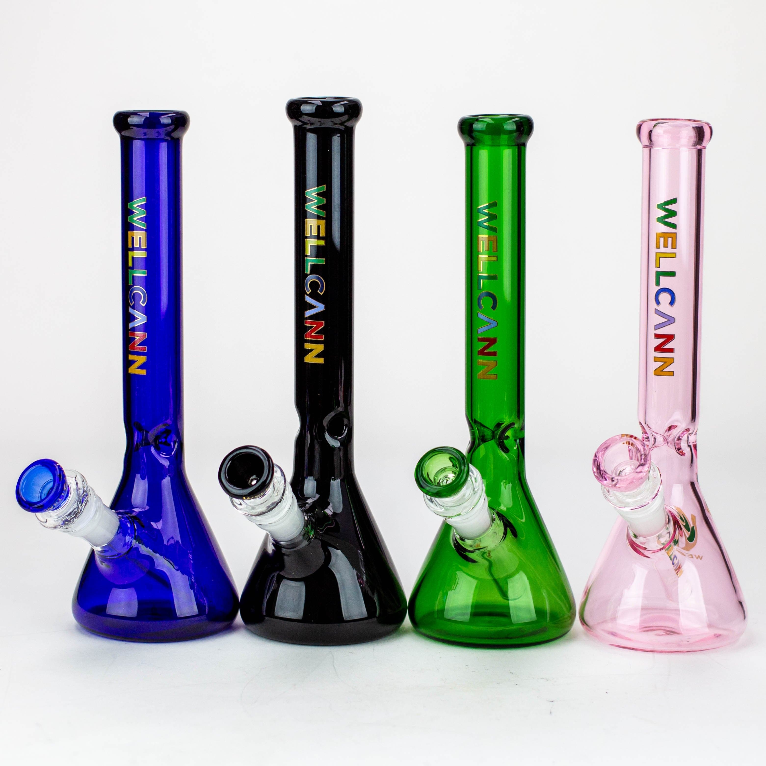 WellCann 12" Color beaker glass water pipes_0