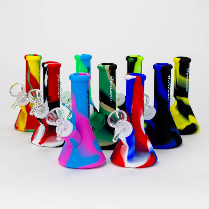 5" silicone mini beaker water pipes Assorted_0