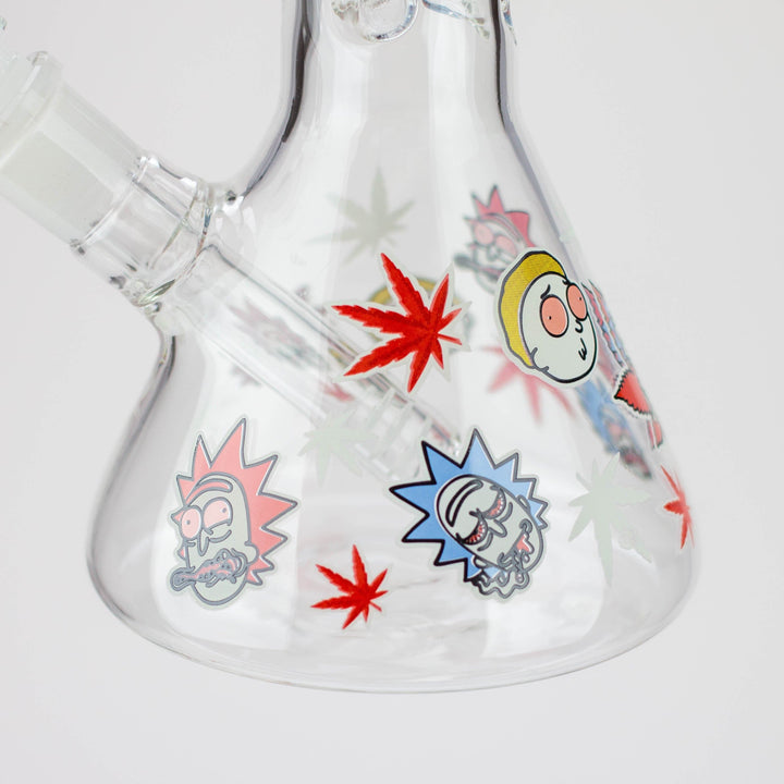 RM Cartoon glass water pipes Glow in the dark 12"_5