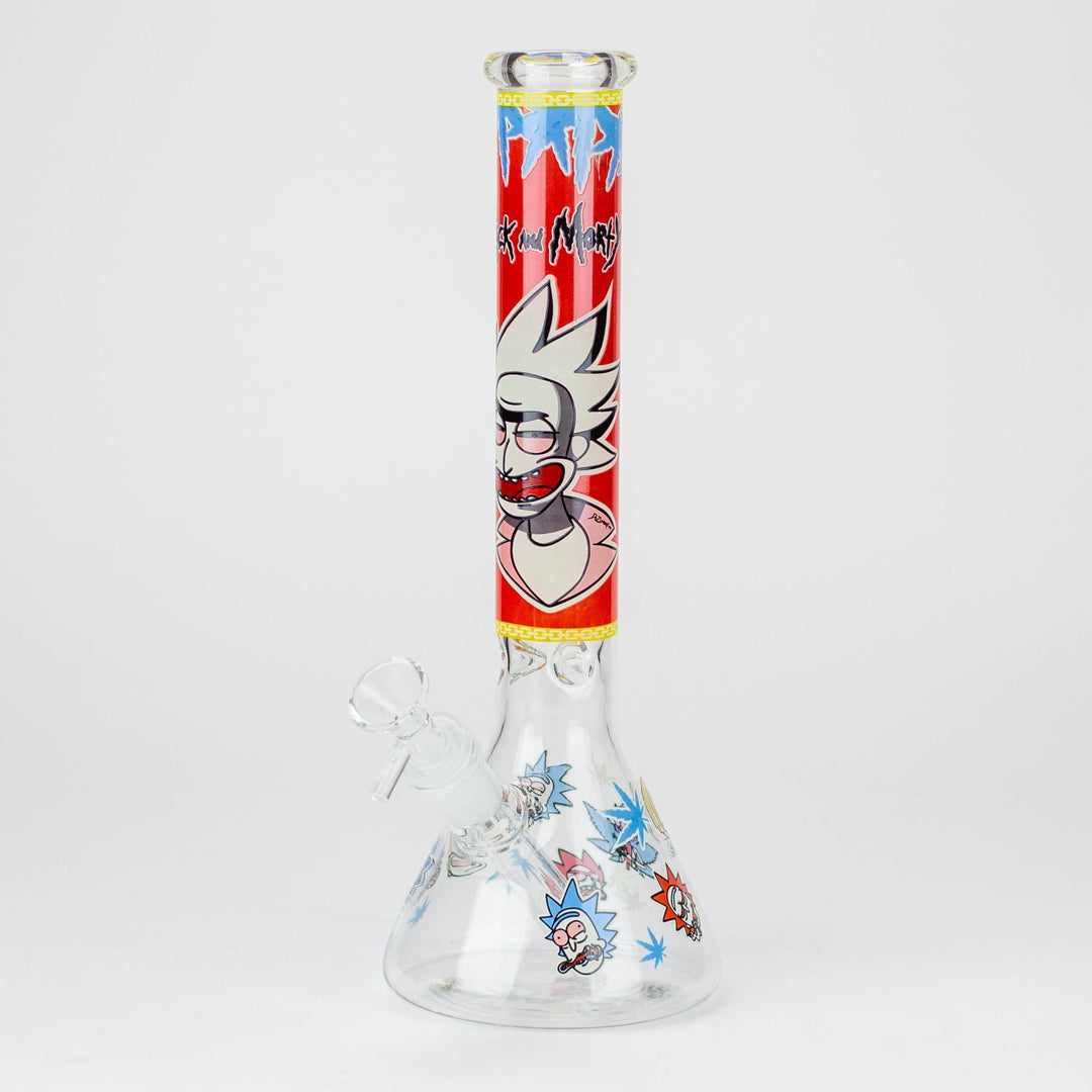 RM Cartoon glass water pipes Glow in the dark 12"_10