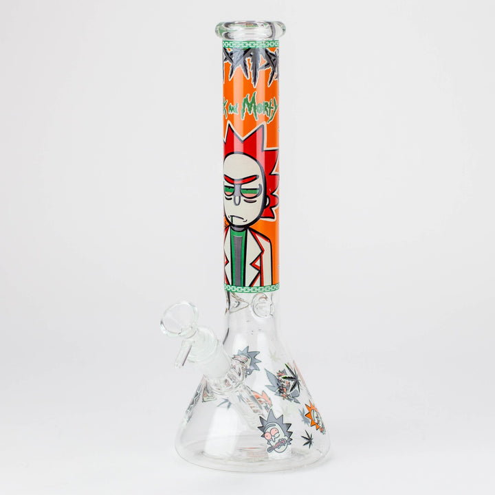 RM Cartoon glass water pipes Glow in the dark 12"_12