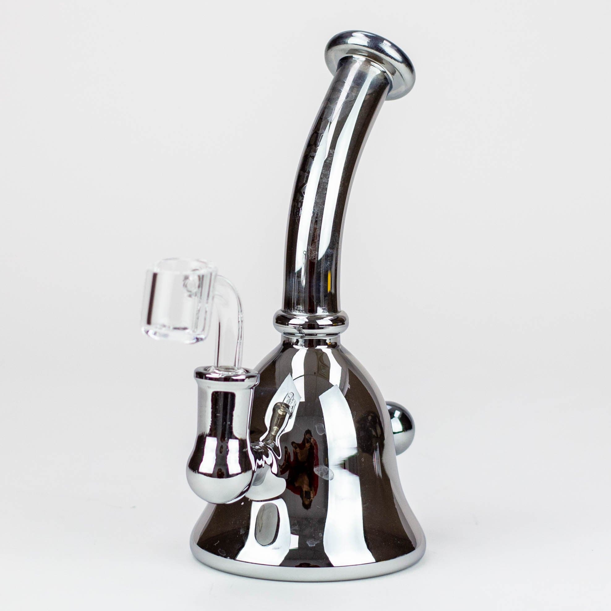 Spark 6" 2 in 1 fixed 3 hole diffuser Electroplated  bell bubbler_8