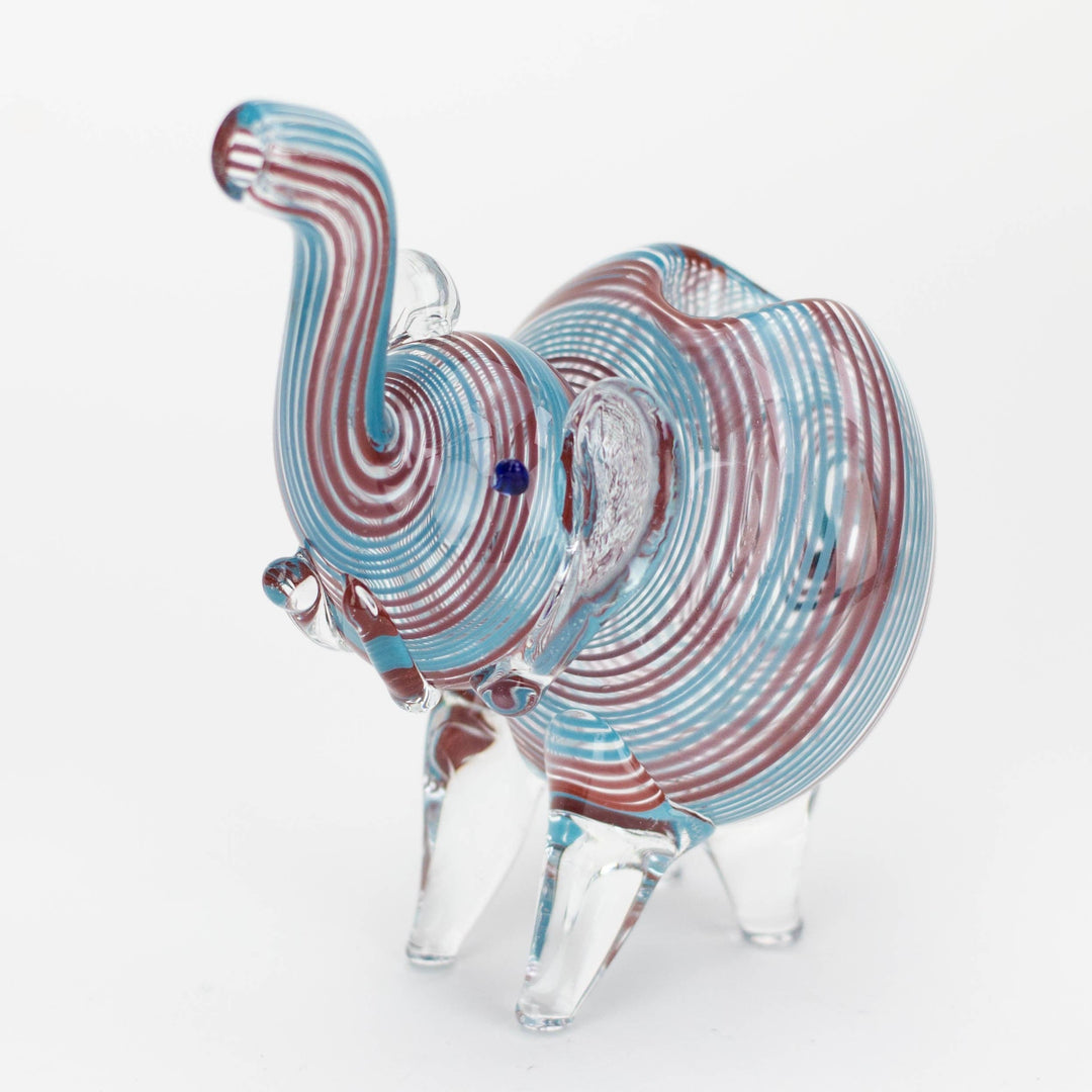 Standing XL elephant glass hand pipe_3