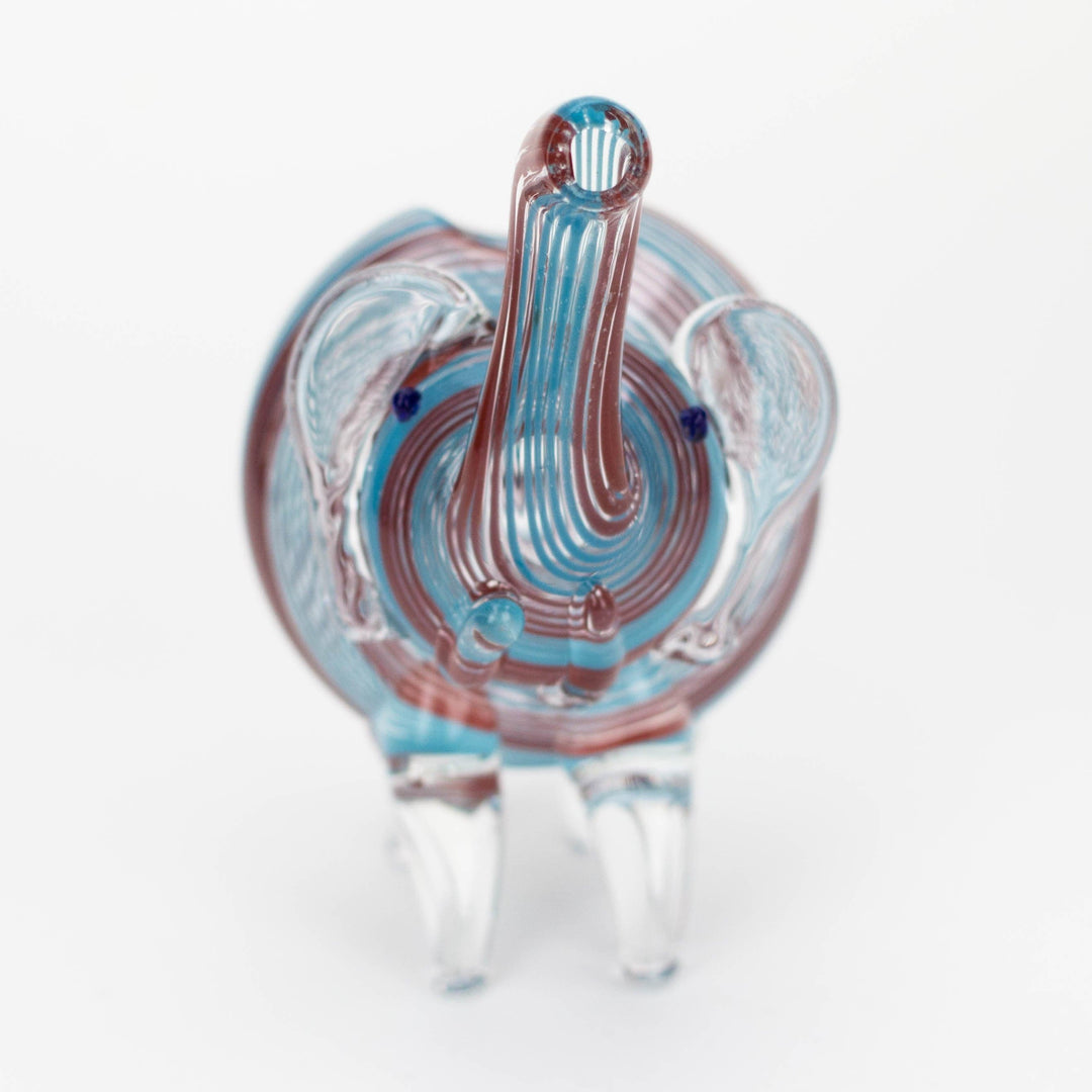 Standing XL elephant glass hand pipe_4
