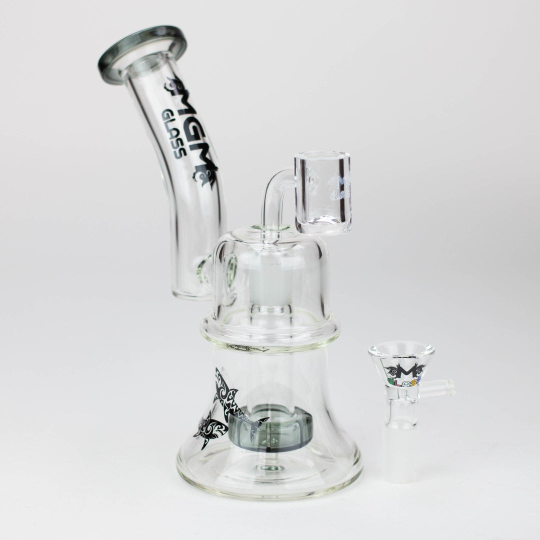 MGM Glass 2 in 1 bubbler with graphic 6.9"_8