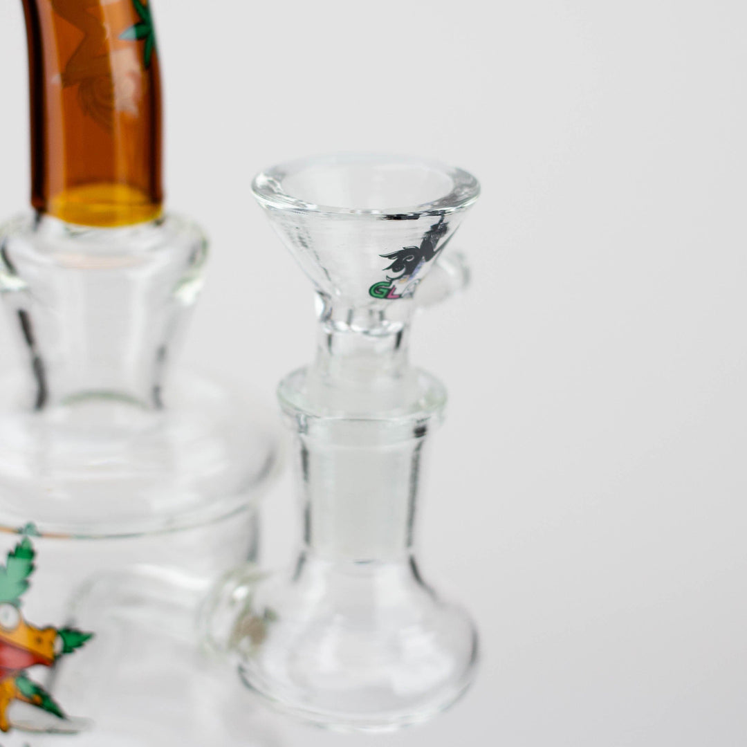 MGM Glass 2 in 1 bubbler with logo 6.7"_2