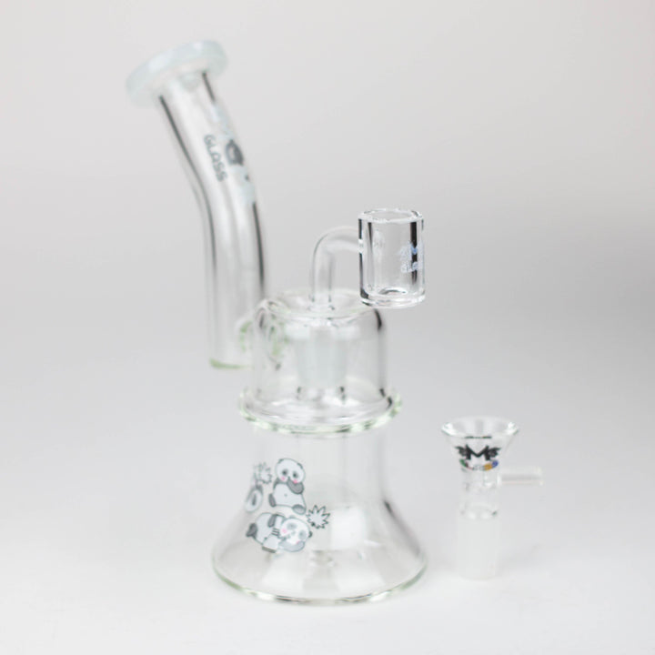MGM Glass 2 in 1 bubbler with graphic 6.9"_10