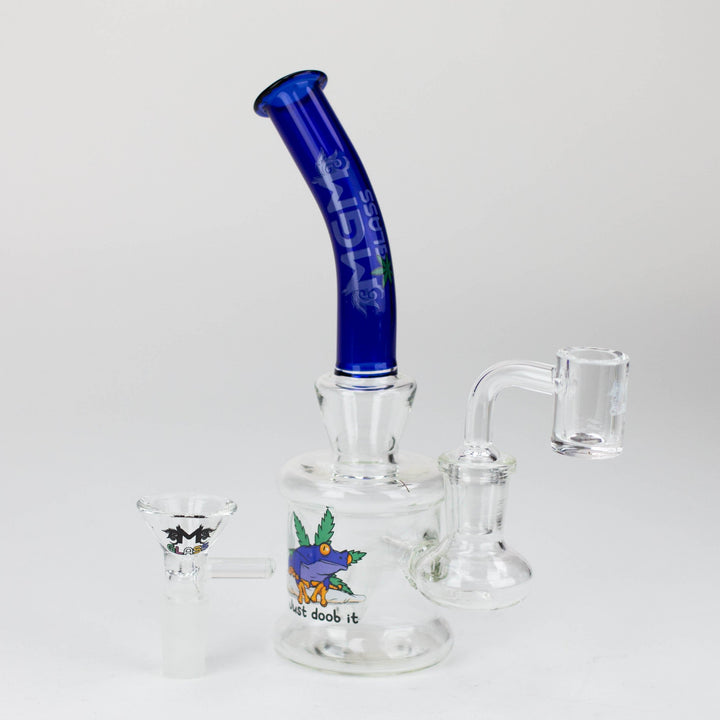 MGM Glass 2 in 1 bubbler with logo 6.7"_7