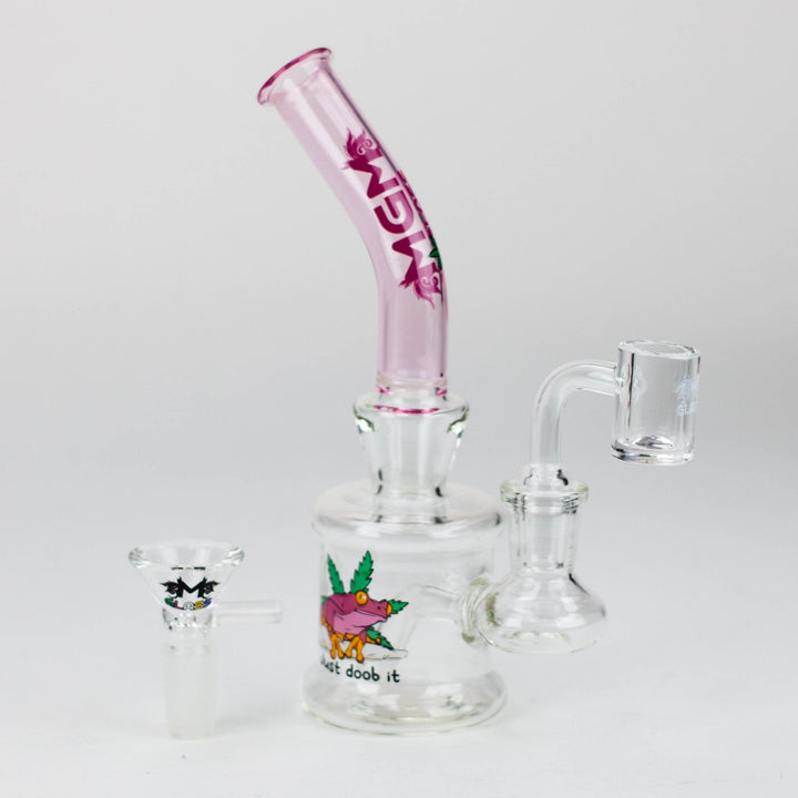 MGM Glass 2 in 1 bubbler with logo 6.7"_9
