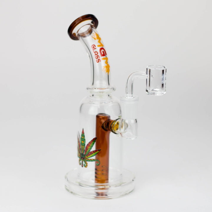 MGM Glass 2 in 1 bubbler with graphic 5.7"_11