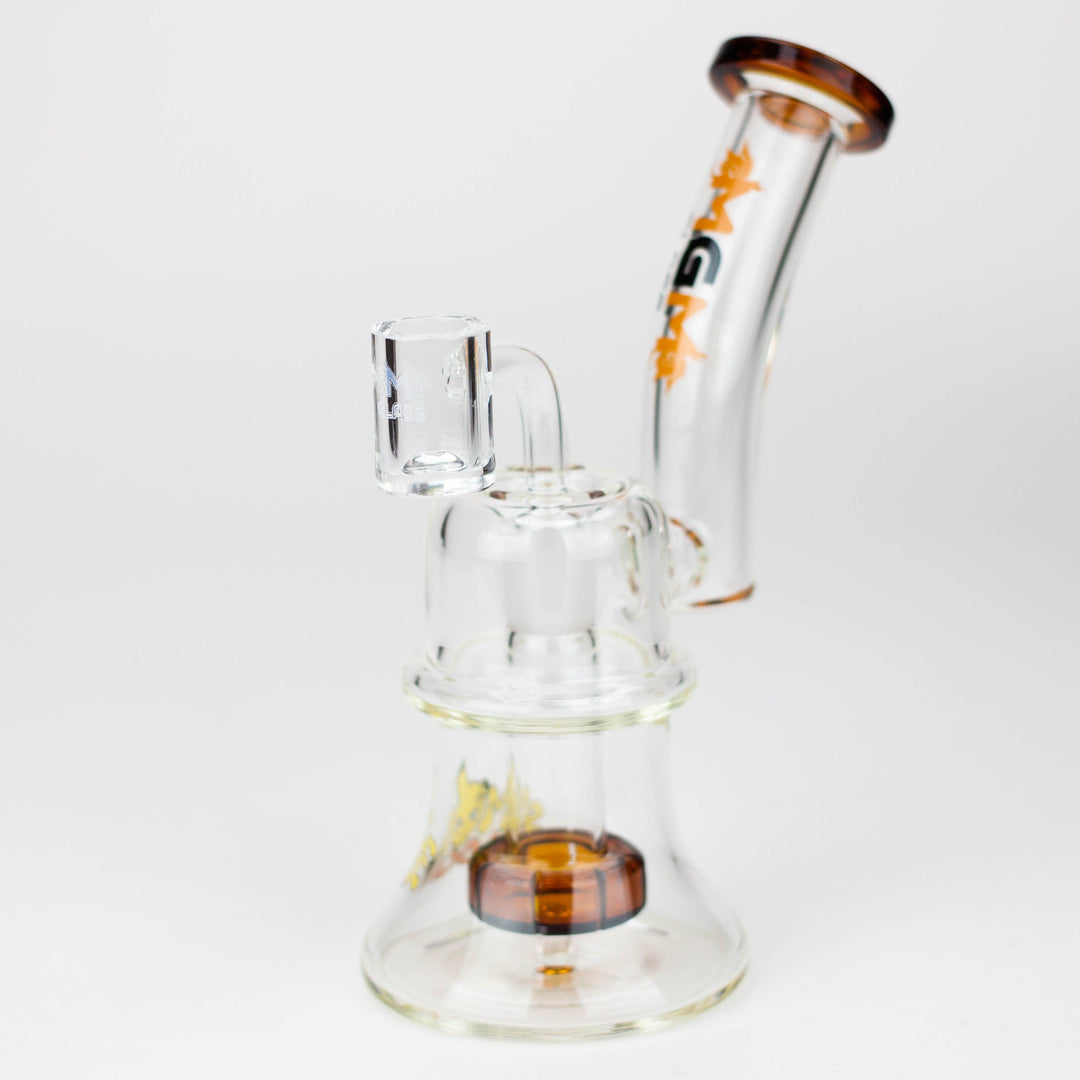 MGM Glass 2 in 1 bubbler with graphic 6.9"_11