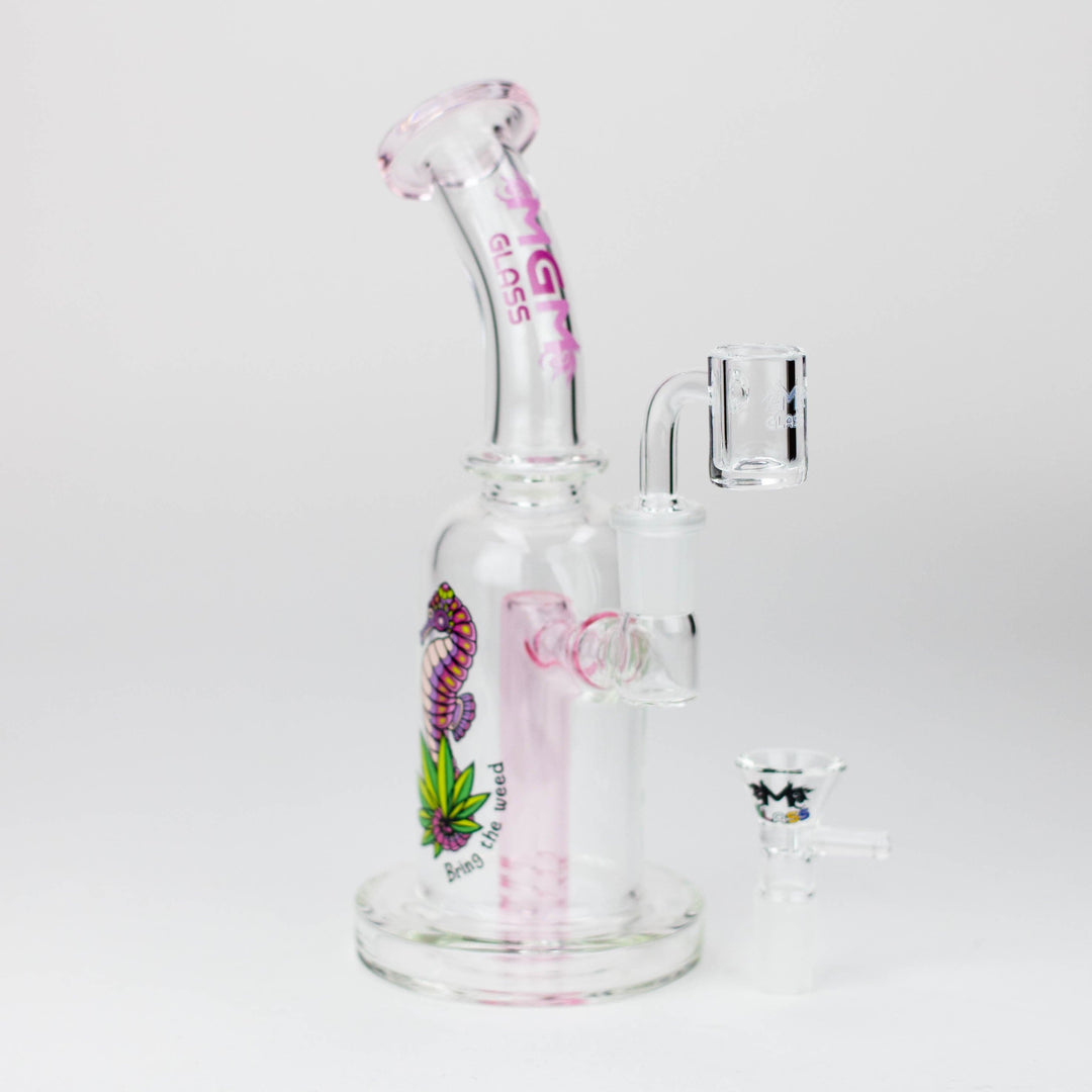 MGM Glass 2 in 1 bubbler with graphic 5.7"_9