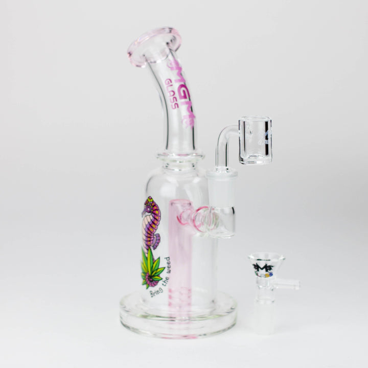 MGM Glass 2 in 1 bubbler with graphic 5.7"_9