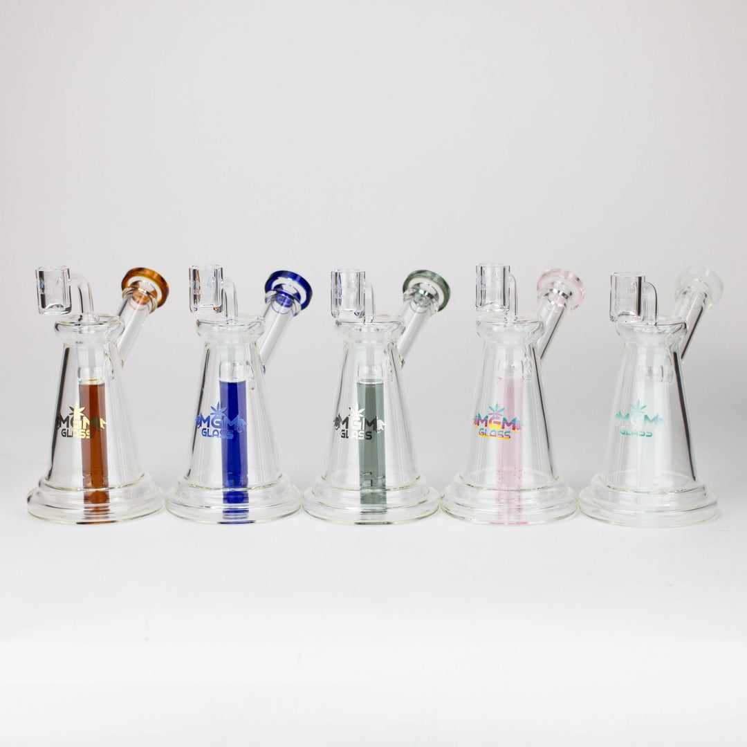 MGM Glass 2 in 1 bubbler with logo 5.7"_0