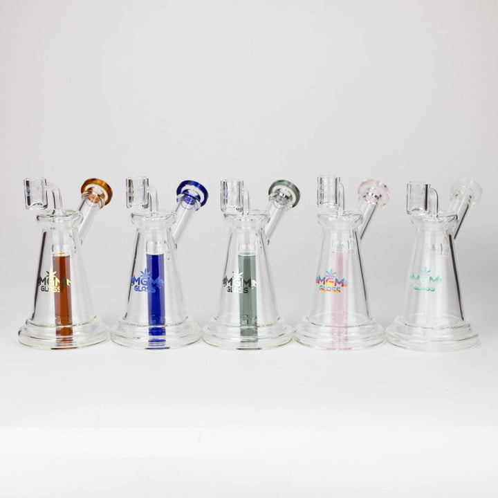 MGM Glass 2 in 1 bubbler with logo 5.7"_0