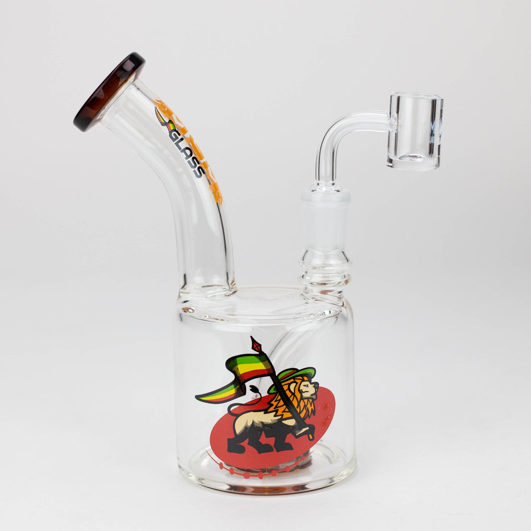 MGM Glass 2 in 1 bubbler with graphic 6.7"_10