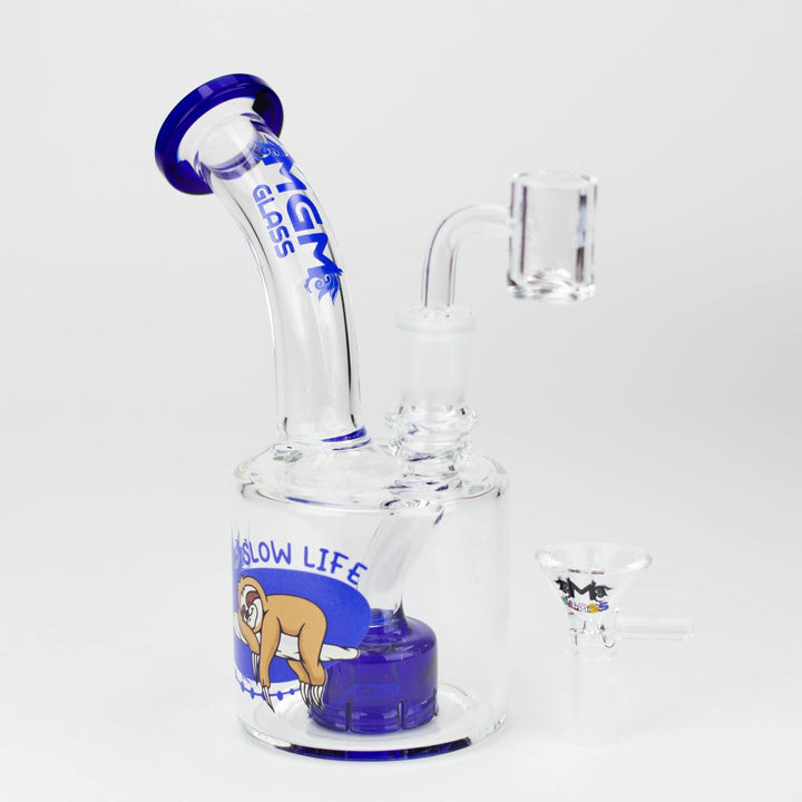 MGM Glass 2 in 1 bubbler with graphic 6.7"_6