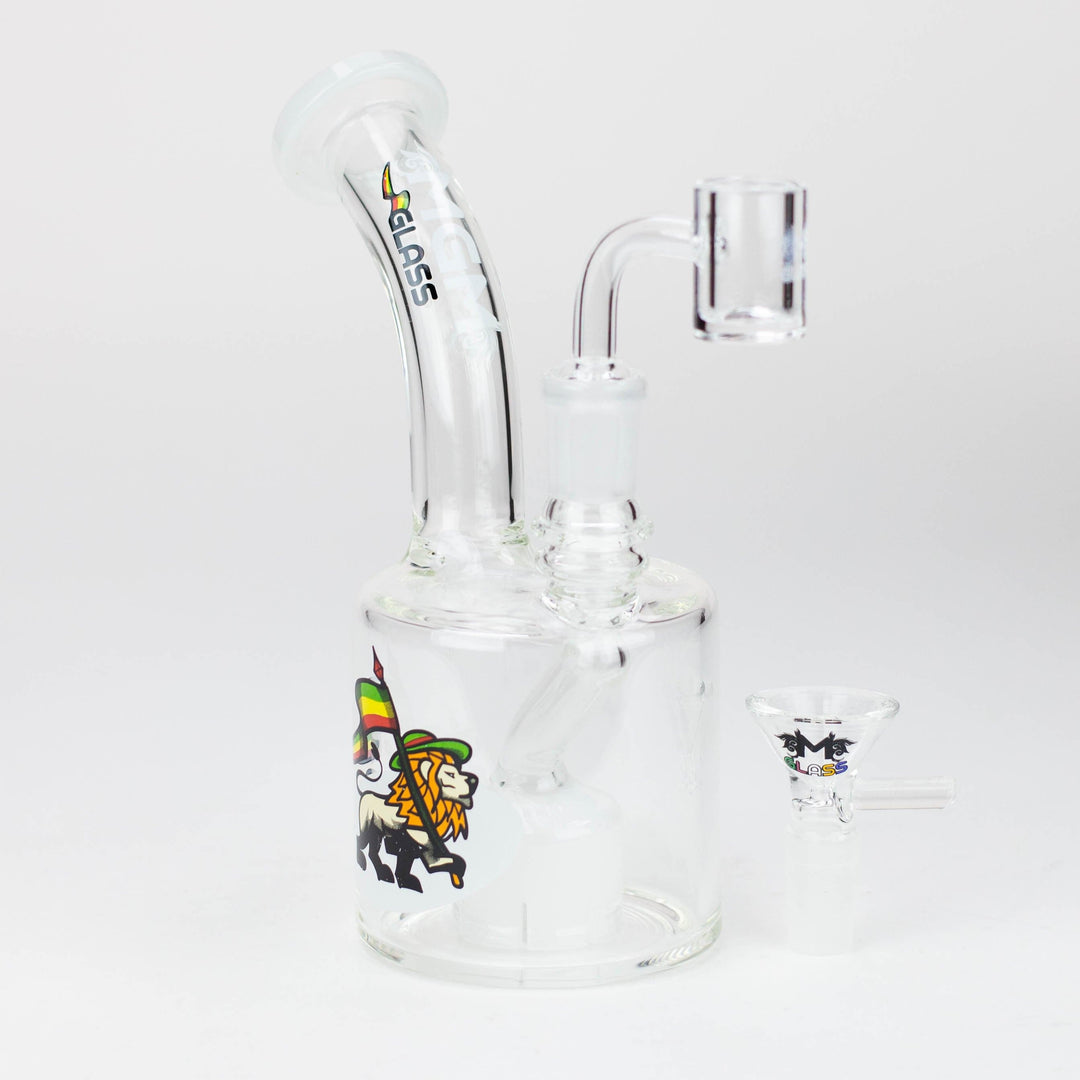 MGM Glass 2 in 1 bubbler with graphic 6.7"_9