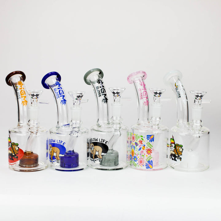 MGM Glass 2 in 1 bubbler with graphic 6.7"_4