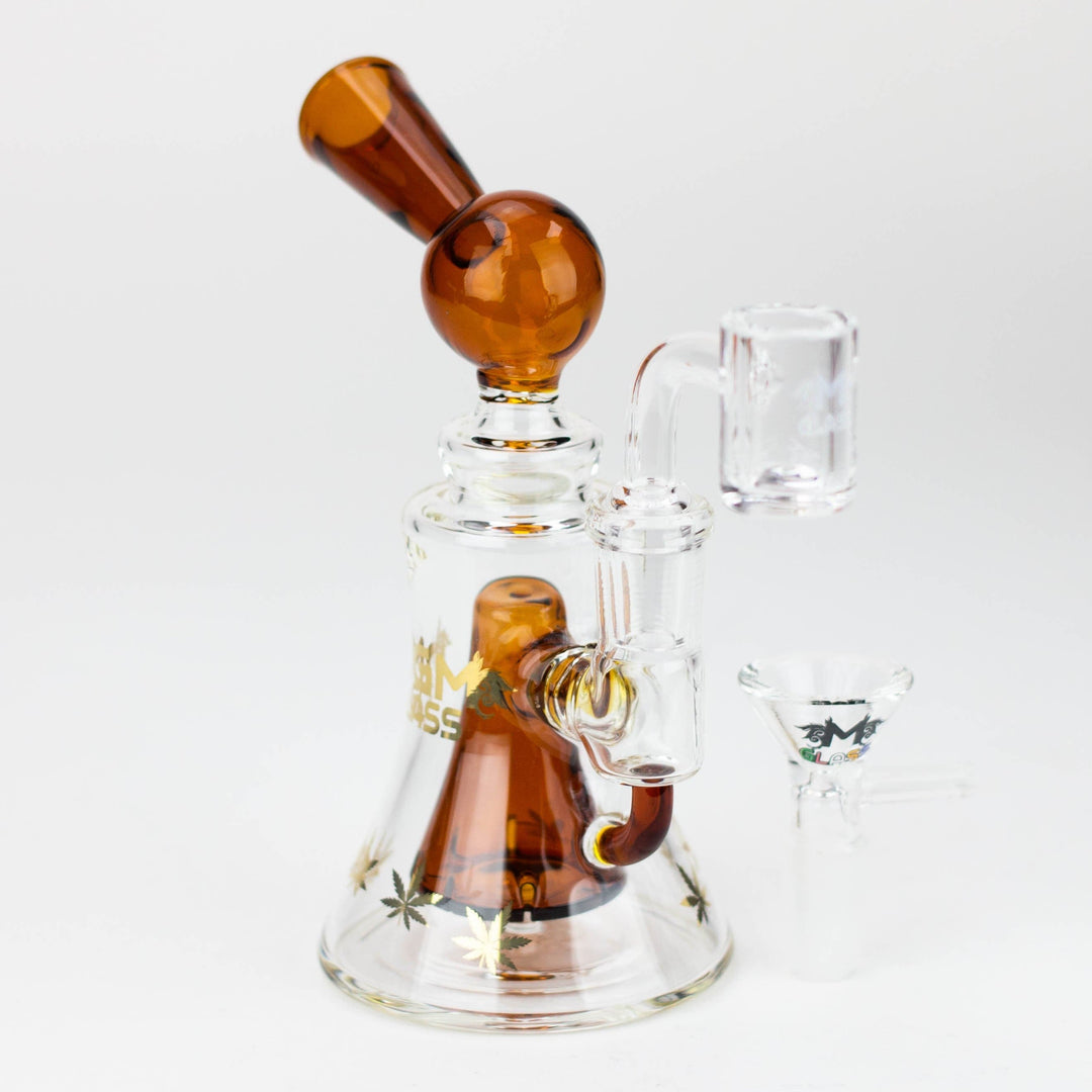 MGM Glass 2 in 1 bubbler with Logo 5.7"_6
