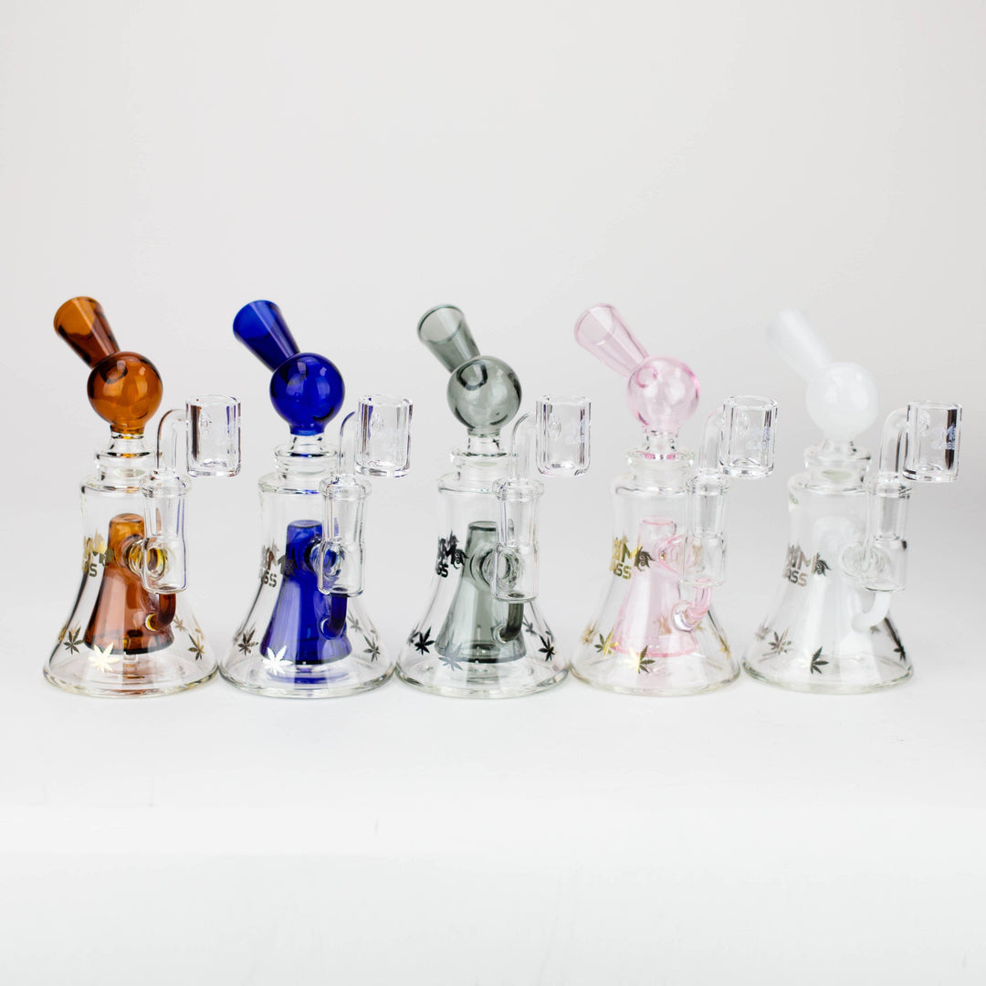 MGM Glass 2 in 1 bubbler with Logo 5.7"_0