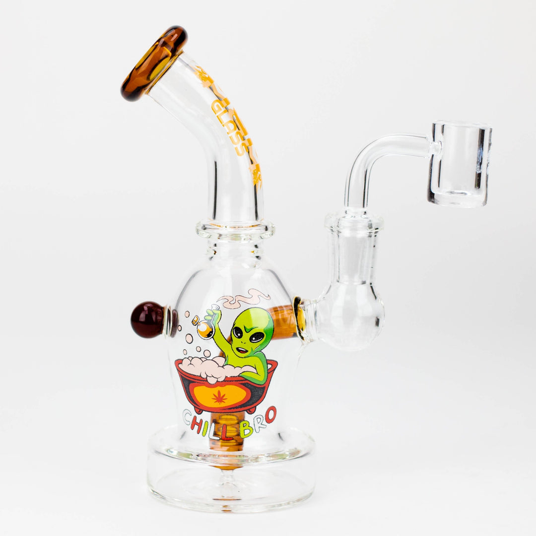 MGM Glass 2 in 1 bubbler with Graphic 6.5"_10