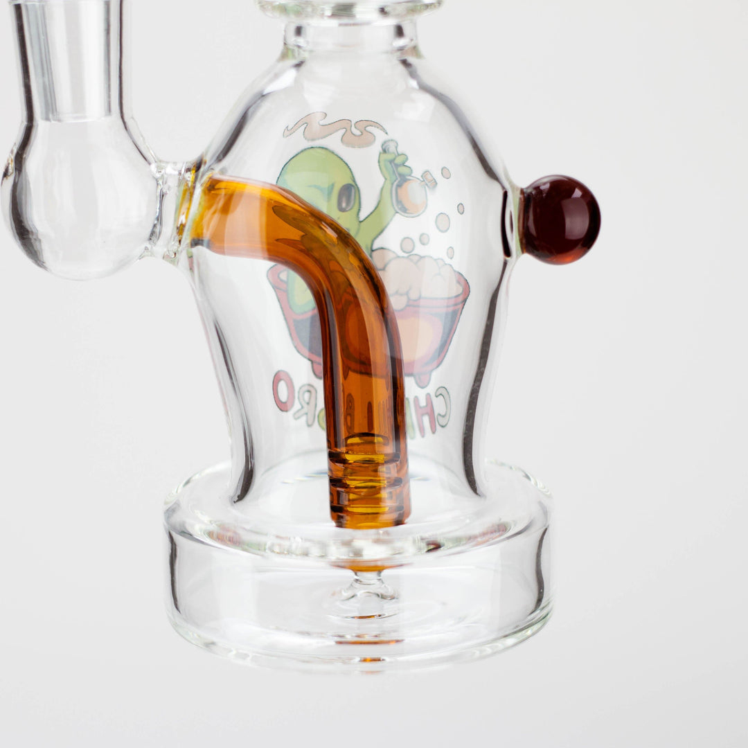 MGM Glass 2 in 1 bubbler with Graphic 6.5"_2